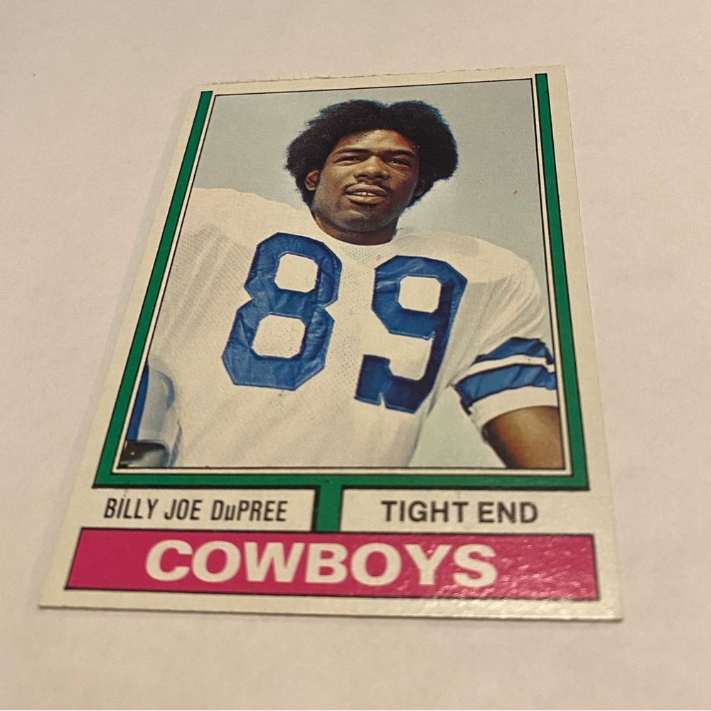Billy Joe Dupree RC 1974 Rookie Topps Football Card # 277 Dallas Cowboys Vintage - Picture 3 of 3